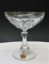Nachtmann Burgund lead crystal champagne coupe glasses