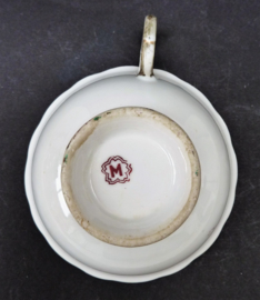 Japanese porcelain Art Deco tea cup with saucer