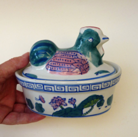 Chinese porcelain chicken tureen