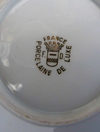 Porcelaine de Luxe France kop en schotel met Napoleon Bonaparte