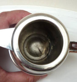 Art Deco silver plated drip coffee maker for one