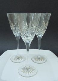 Thomas Webb Edinburgh cut crystal wine glasses Romeo