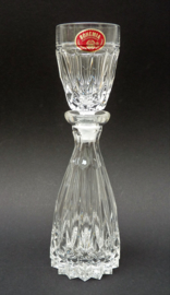 Bohemia lead crystal mini bar night cap decanter with shot glass stopper