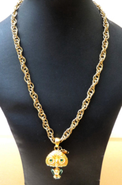 Vintage Just Cavalli gold tone bird necklace