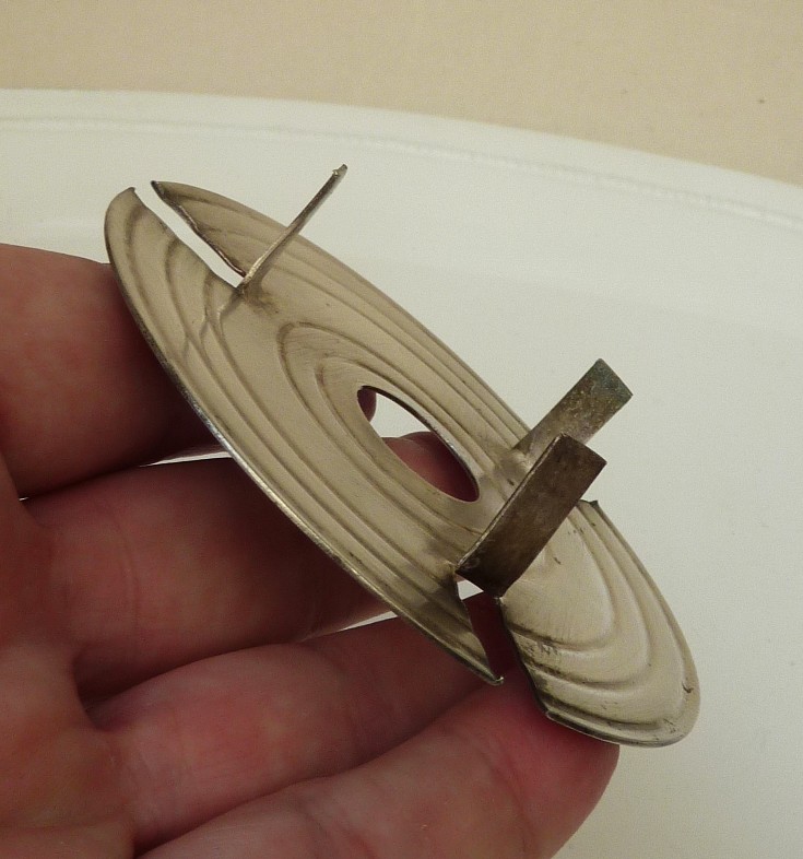 Persglazen ijsemmer met verzilverd montuur