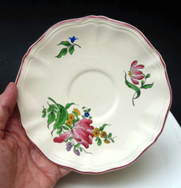 K & G Luneville Old Strasbourg faience kop en schotel thema Tulp