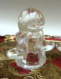 A pair of Goebel glass christmas angel candlesticks