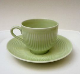 Rorstrand Kolorita green coffee cup with saucer