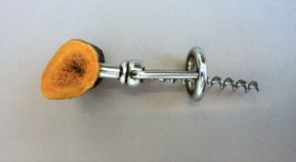 Vintage German corkscrew with antler handle
