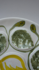 French Mid Century oyster plate MBFA Faience de Pornic