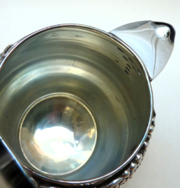 Silver plated tea set with vine decoration