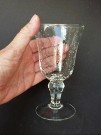 Bubbeltjesglas wijnglas transparant