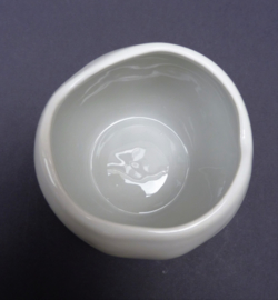 Apilco France whiteware porcelain marmelade jar Pear