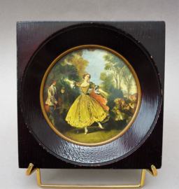 Wooden frame with print Nicolas Lancret La danseuse La Camargo