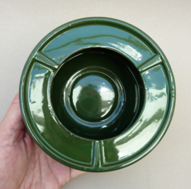 Porcelaine Bistro theelicht groen met goud