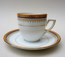 Bleu de France Josephine de Beauharnais porcelain cup with saucer