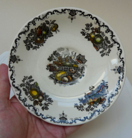 Mason's Fruit basket Brown multi color teacup with saucer