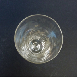 Gegraveerd flute glas 19e eeuw