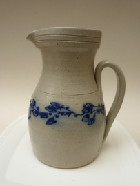 Salmon Falls Pottery stoneware jug Blue Vine