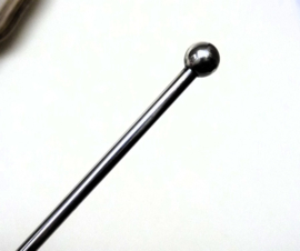 Verzilverde cocktail koffie lepels stijlappel gladde steel Zilverstad voor AH