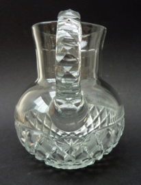 Cut crystal whisky water pitcher