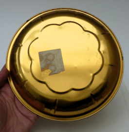 Vintage blikken kerstschaal