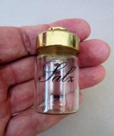 Siegl  mini peper en zout vaatje met verguld deksel