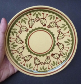 Bordjes Side plates Vogeltjes handbeschilderd keramiek