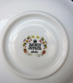 Duchess England bone china Kerst kop en schotel Winter