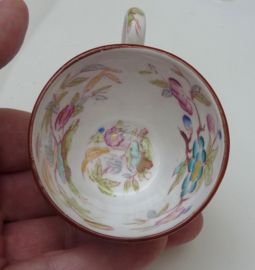 Sarreguemines Minton pattern 216 demitasse cup with saucer