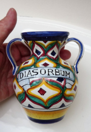 Deruta ARS small apothecary jar Diasorbum