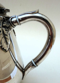 Silver plated tea set with vine decoration