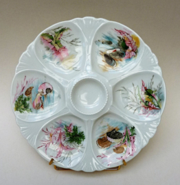 Limoges Charles Ahrenfeldt porcelain oyster plate