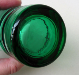 Kristalunie Art Deco groen glazen waterbekers