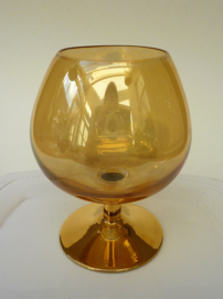 Hollywood Regency gilded cognac brandy glass