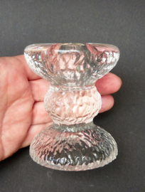 Vintage Scandinavian style glass candlestick