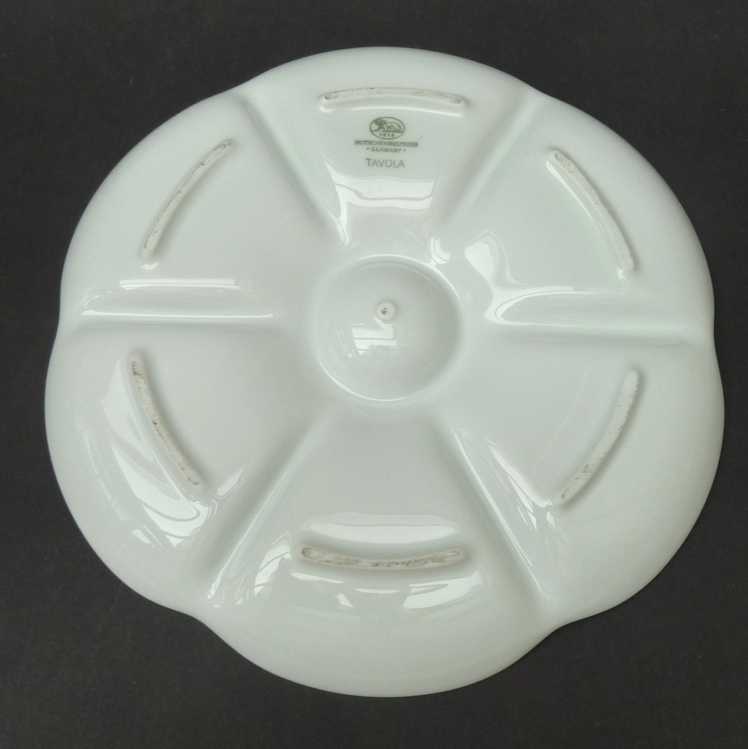 Hutschenreuter Tavola bianco porseleinen oesterbord