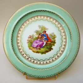 Gloria Alt Wien Fragonard courting couple high tea cake plate