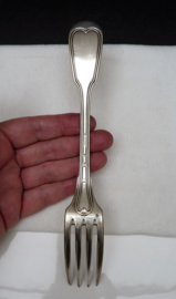Christofle Alfenide Chinon antique silver plated table fork