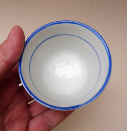 Chinees blauw wit porseleinen Koi vis theekommetje