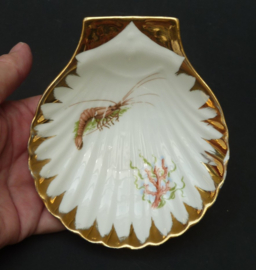 Atelier d'Art Cote de Beaute vijfdelig schaal schelpdieren servies