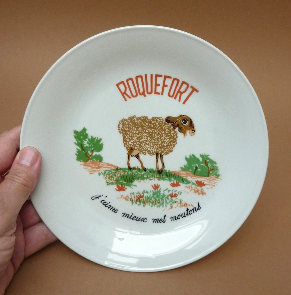 French porcelain cheese plates