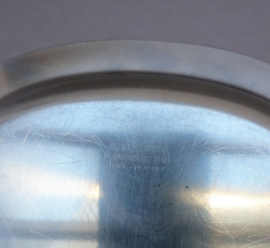 Mid Century Alessi Alfra stainless steel creamer set tray