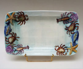 Majolica fish servingplate