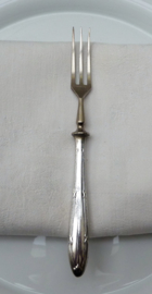 Crossband silver plated fruit fork