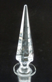 Antique crystal pyramid decanter