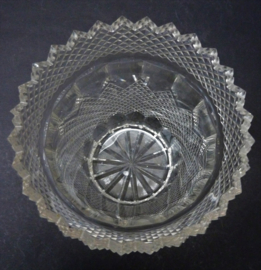 Geslepen kristallen vaas 19e eeuw