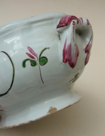 French faience soup tureen decor Strasbourg 18th century