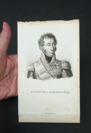 Gravure Ambroise Tardieu van Louis de France Duc d'Angouleme