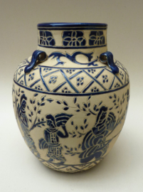 Bien Hoa pottery vase Vietnam Indochina 1930